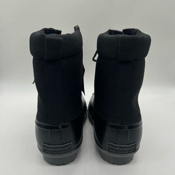Weatherproof Boots Mens 8M Black Vintage Adam II‎ Thermolite Duck Boots NEW - Picture 5 of 12